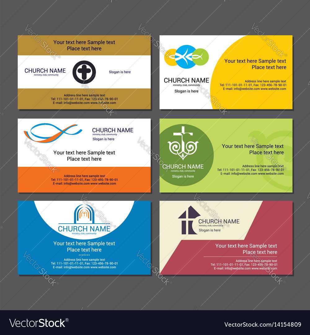 Set Christian Business Cards For The Church Intended For Christian Business Cards Templates Free