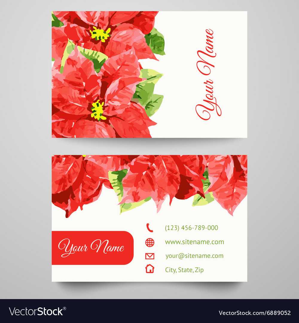 Set Of Business Card Templates With Beauty Flowers Pertaining To Remembrance Cards Template Free