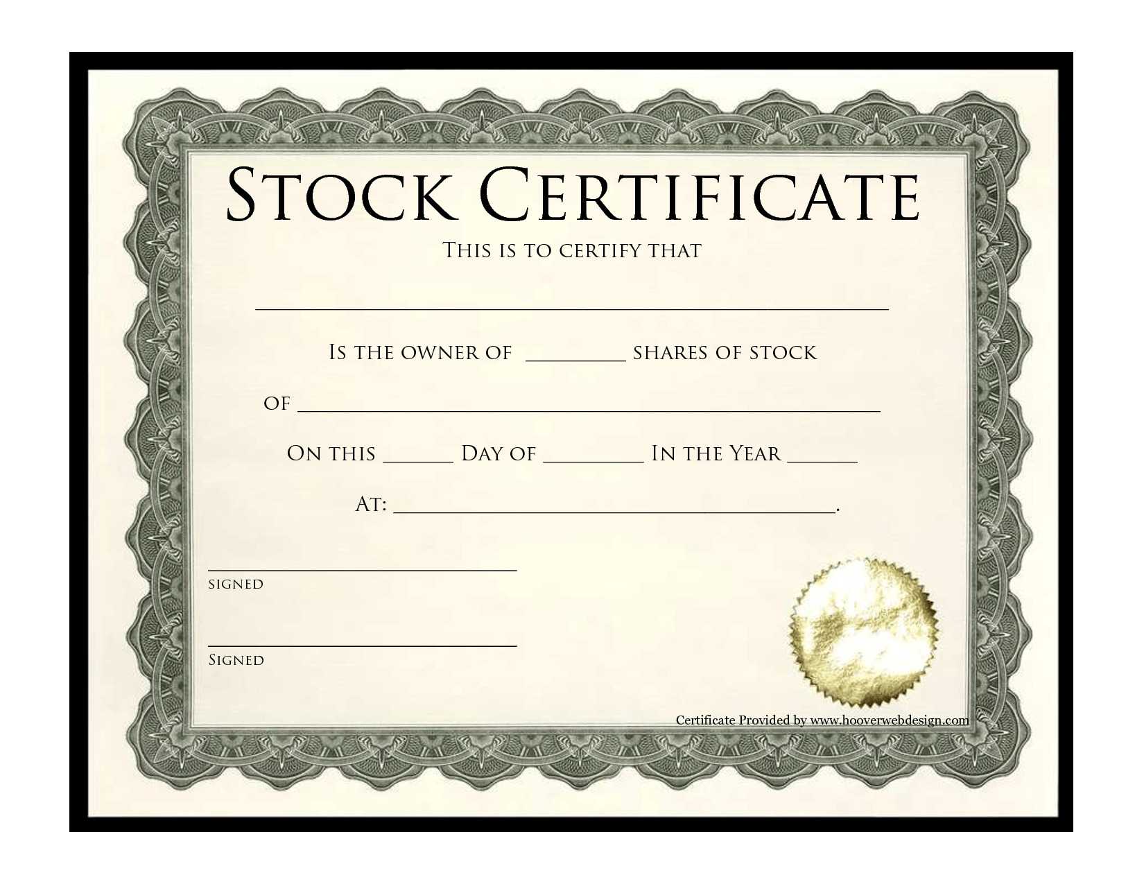 Share Certificate Design – Calep.midnightpig.co Intended For Free Stock Certificate Template Download