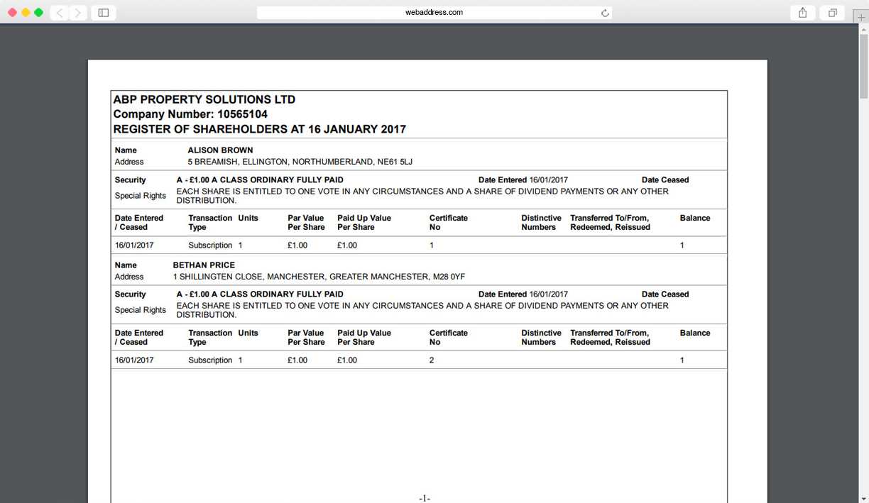 Share Certificates | Thecompanywarehouse.co.uk Intended For Share Certificate Template Companies House