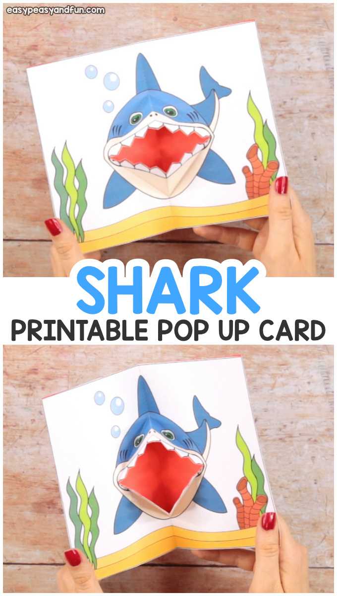 Shark Pop Up Card – Easy Peasy And Fun Within Free Printable Pop Up Card Templates