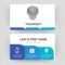 Shield, Business Card Design Template, Visiting For Your Company, Modern  Creative And Clean Identity Card Vector pertaining to Shield Id Card Template