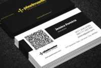 Simple Business Card With Qr Codenisa Toon On Dribbble for Qr Code Business Card Template