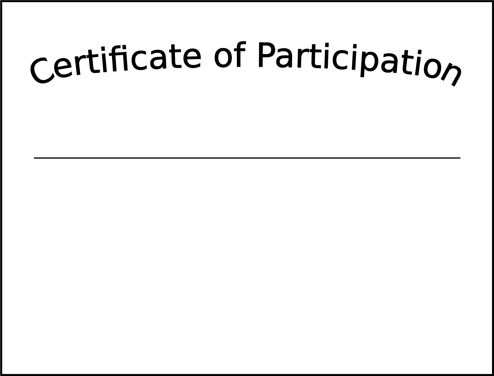 Simple Participation Certificate Template Free Download Throughout Participation Certificate Templates Free Download