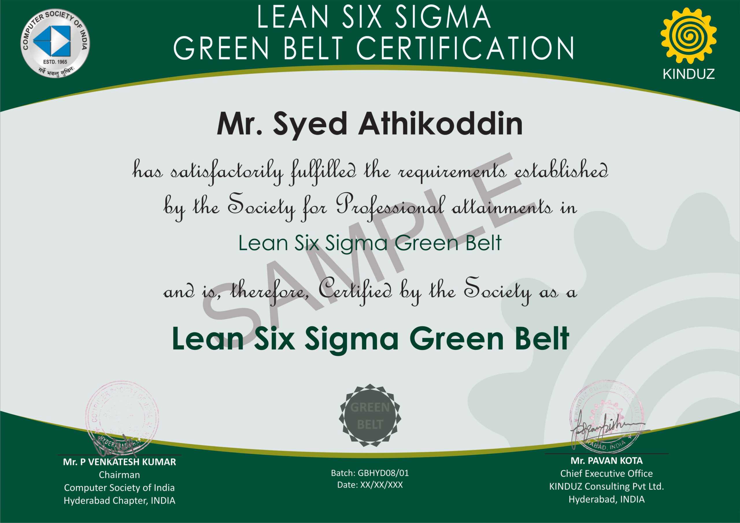 Six Sigma Black Belt Certificate Template Free Design Green With Regard To Green Belt Certificate Template