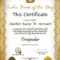 Small Certificate Template ] - Free Gift Certificate regarding Small Certificate Template