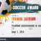Soccer Certificate Template Football Ball Icon | Royalty Pertaining To Soccer Award Certificate Template
