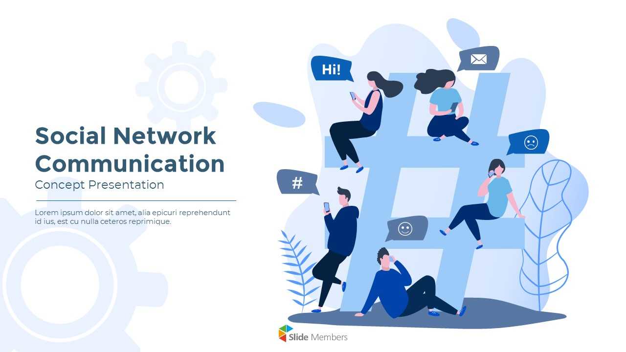 Social Network Communication Modern Ppt Templates Within Powerpoint Templates For Communication Presentation