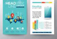 Social Network Concept Brochure Flyer Design Layout Template throughout Social Media Brochure Template