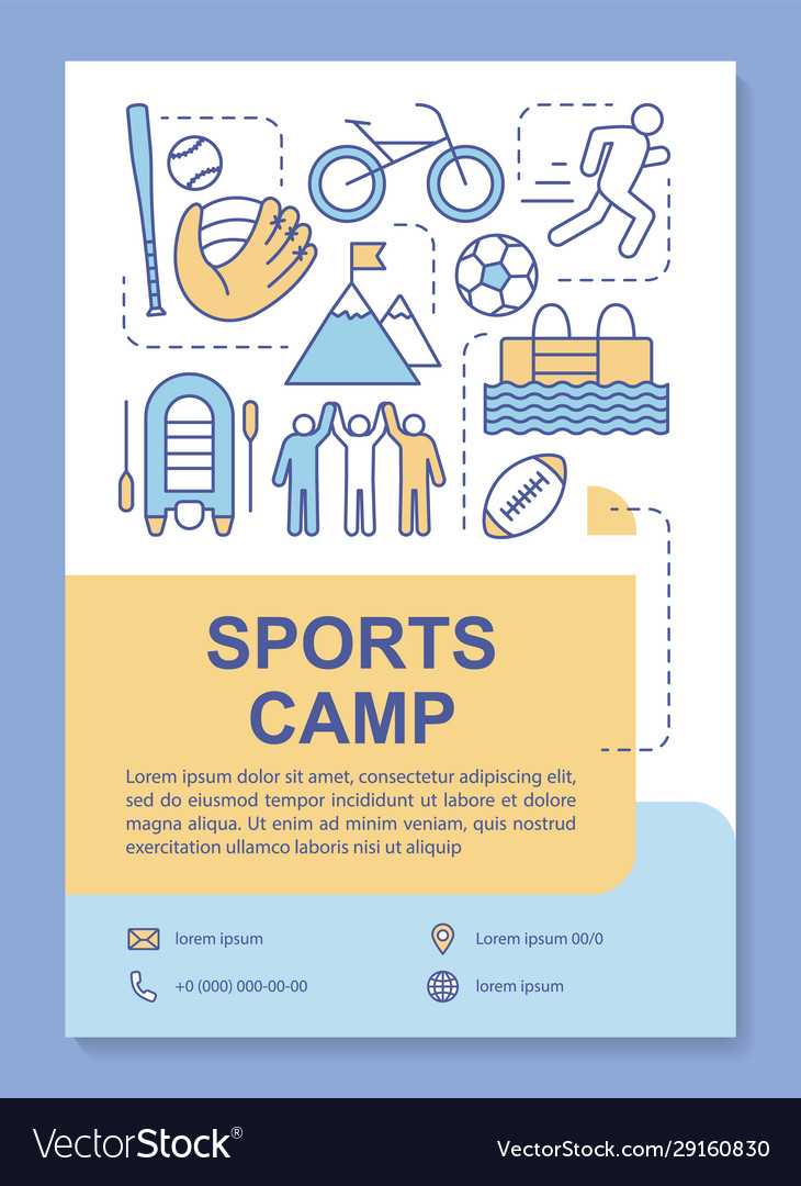 Sports Camp Body Training Brochure Template Within Training Brochure Template