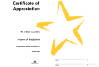 Star Certificate Templates - Calep.midnightpig.co intended for Star Certificate Templates Free