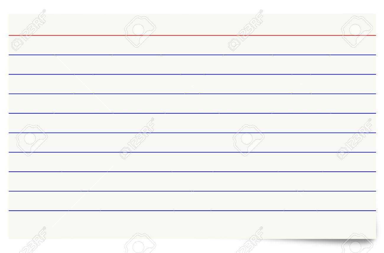 Stock Illustration Within Blank Index Card Template