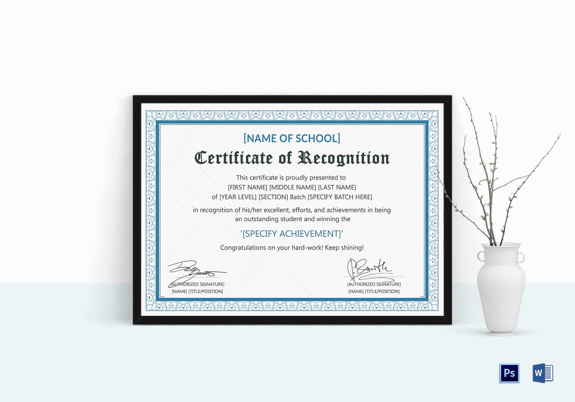 Student Certificate Templates For Word – Dalep.midnightpig.co Throughout Student Of The Year Award Certificate Templates
