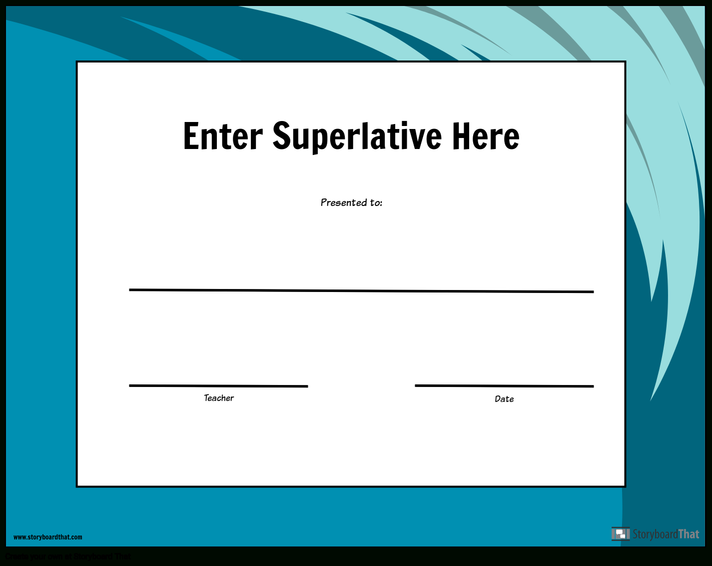 Superlative Award Template – Calep.midnightpig.co Within Superlative Certificate Template