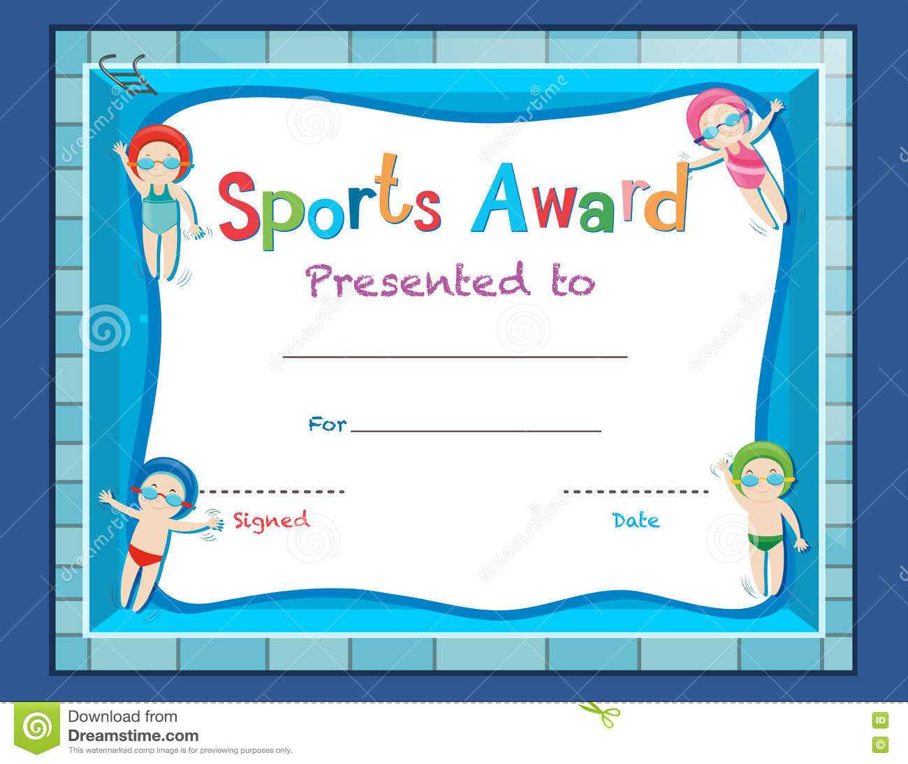 Swimming Certificates Template - Calep.midnightpig.co For Swimming Certificate Templates Free