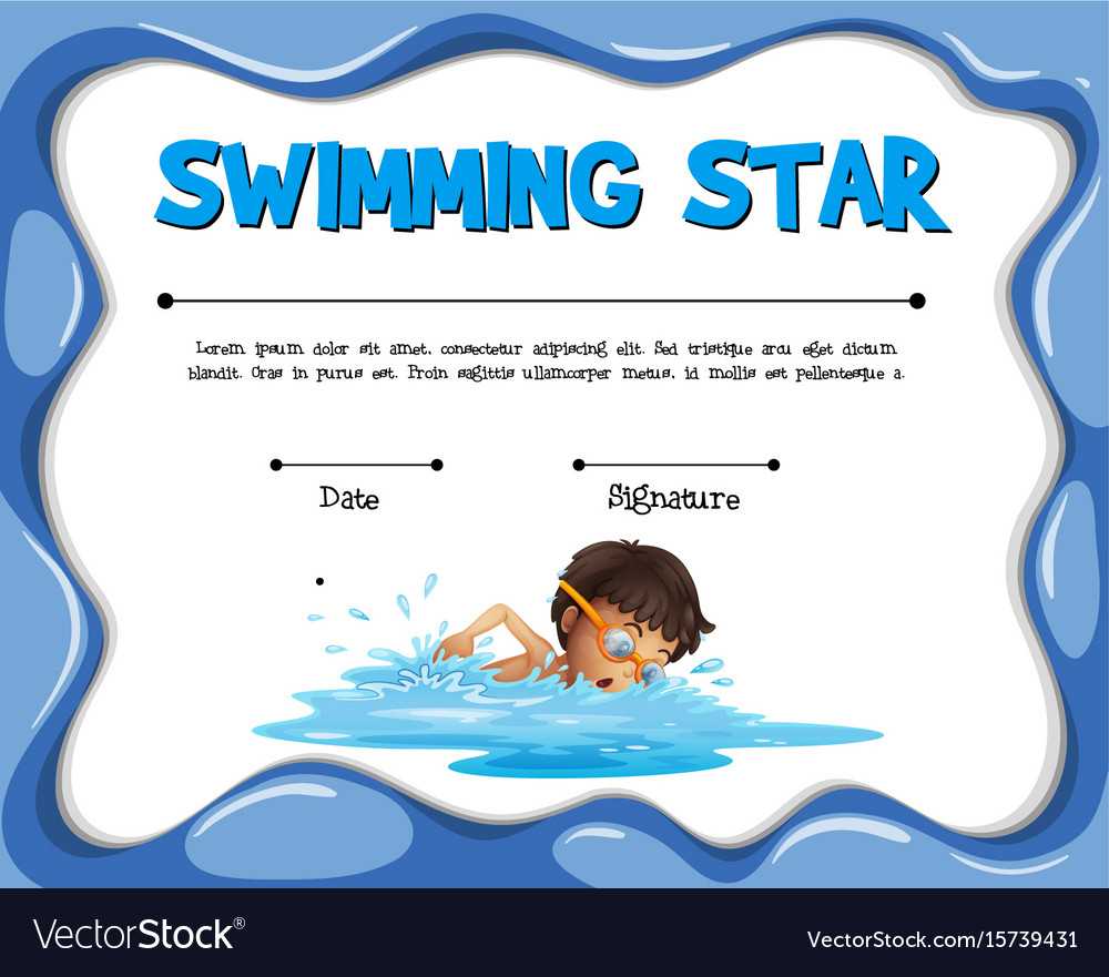 Swimming Certificates Template - Calep.midnightpig.co Throughout Free Swimming Certificate Templates