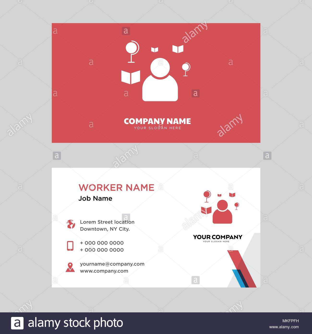 Teacher Business Card Design Template, Visiting For Your Inside Teacher Id Card Template