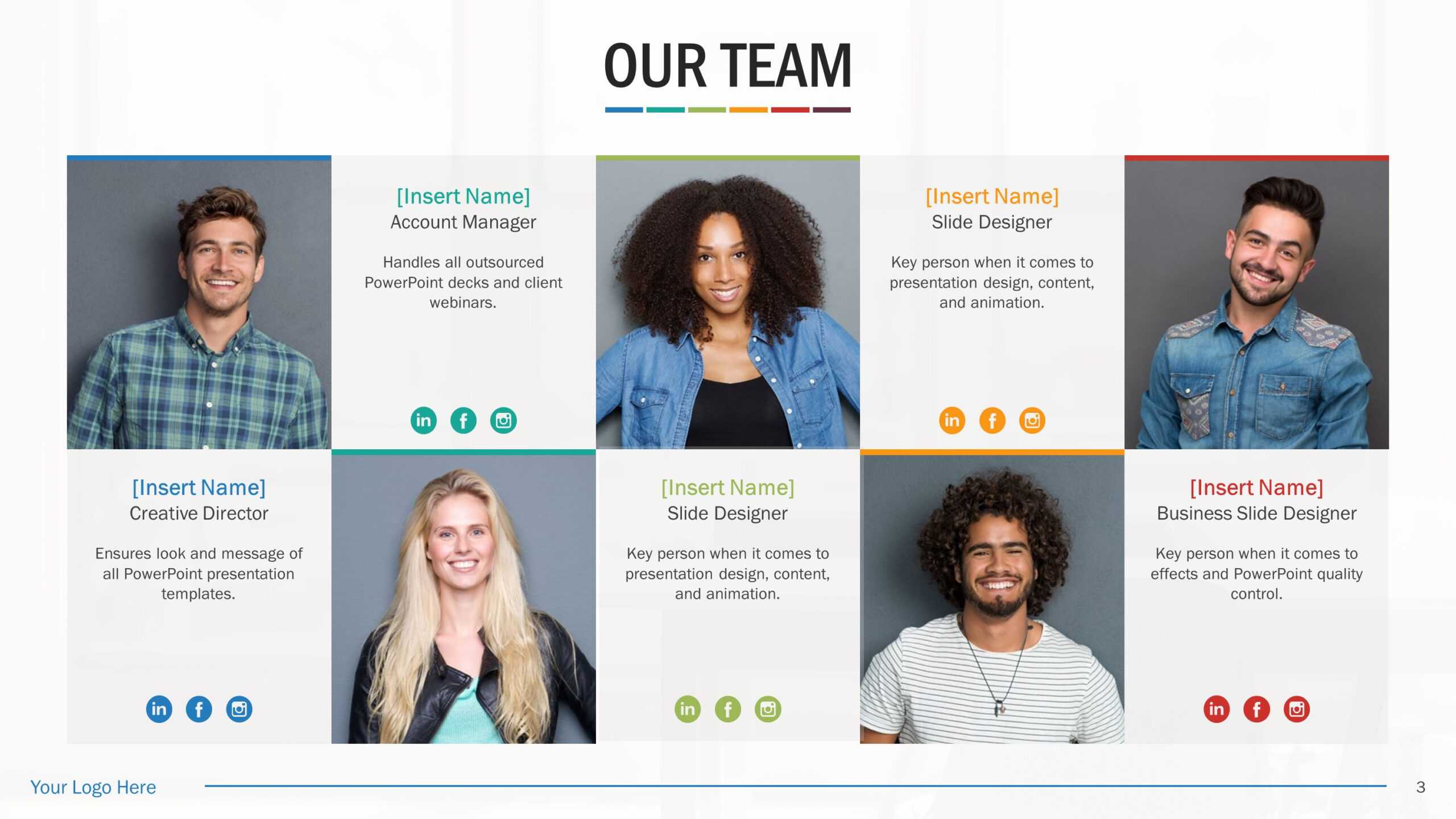 Team Biography Slides For Powerpoint Presentation Templates Inside Biography Powerpoint Template