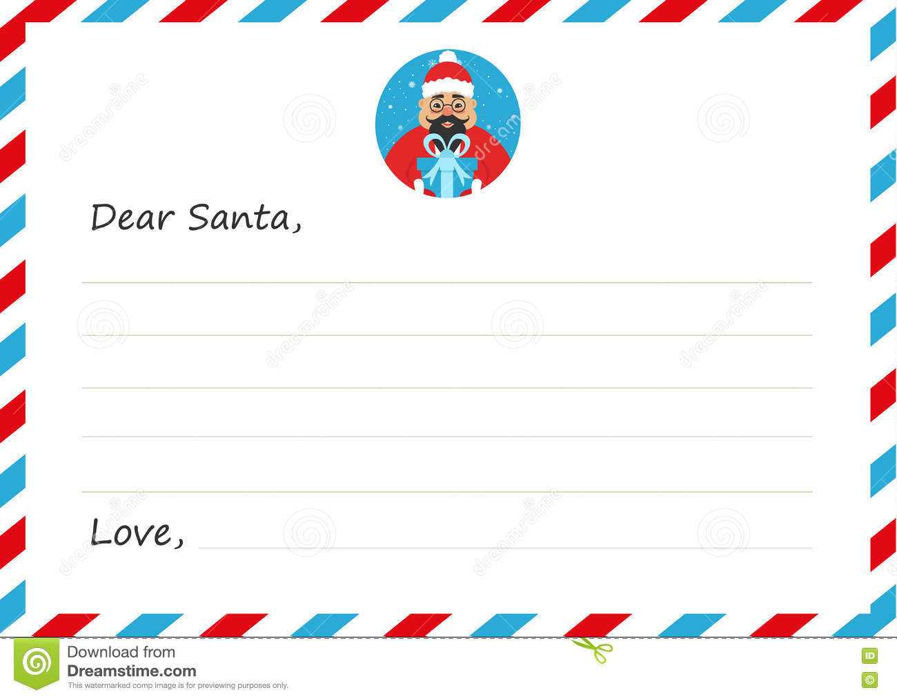 Template Envelope New Year`s Or Christmas Letter To Cute Within Christmas Note Card Templates