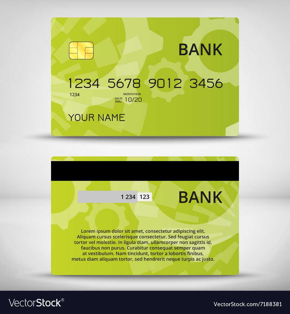Templates Of Credit Cards Design Within Advertising Cards Templates