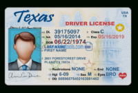 Texas Driver License Psd Template throughout Texas Id Card Template