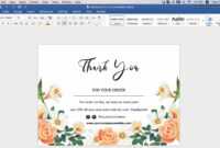 Thank You Card-Id08 with regard to Thank You Card Template Word