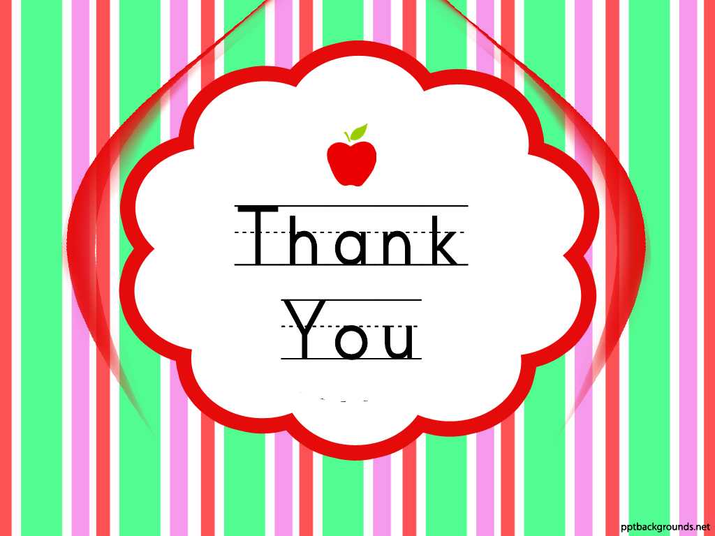 Thank You Cards For Teachers Backgrounds For Powerpoint Throughout Powerpoint Thank You Card Template