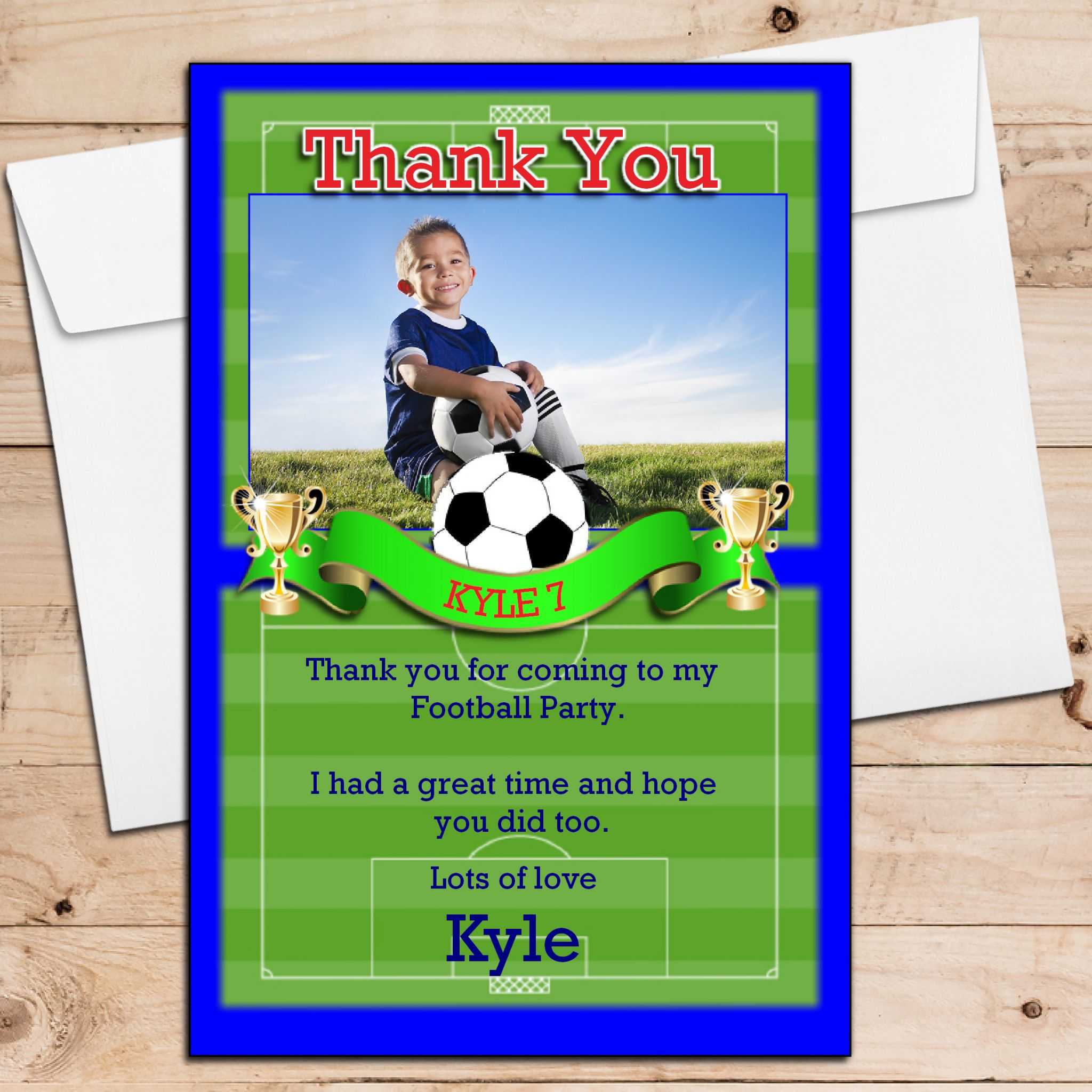 Thank You Soccer – Calep.midnightpig.co Regarding Soccer Thank You Card Template