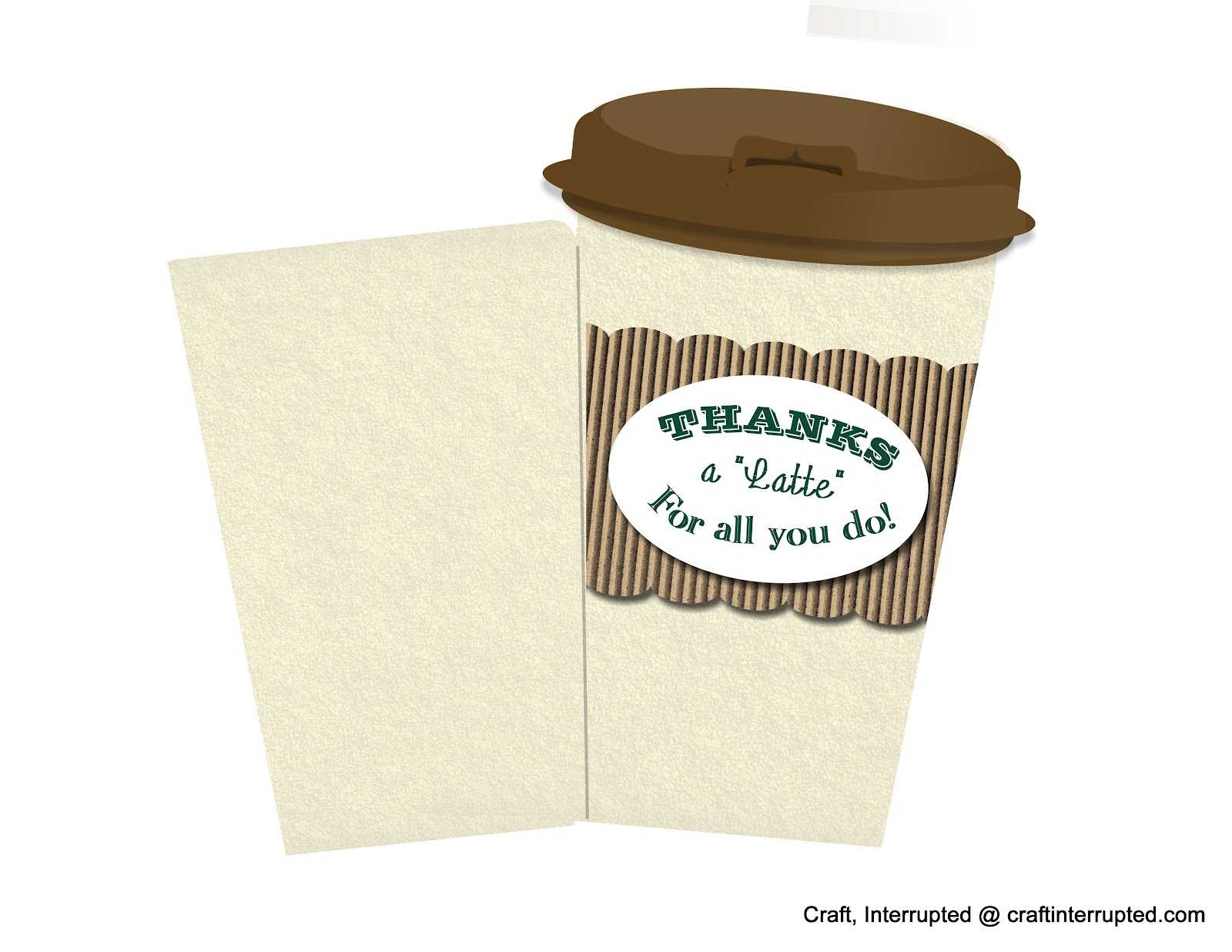 Thanks A Latte Card Template ] – Thanks A Latte Cards Amp Intended For Thanks A Latte Card Template