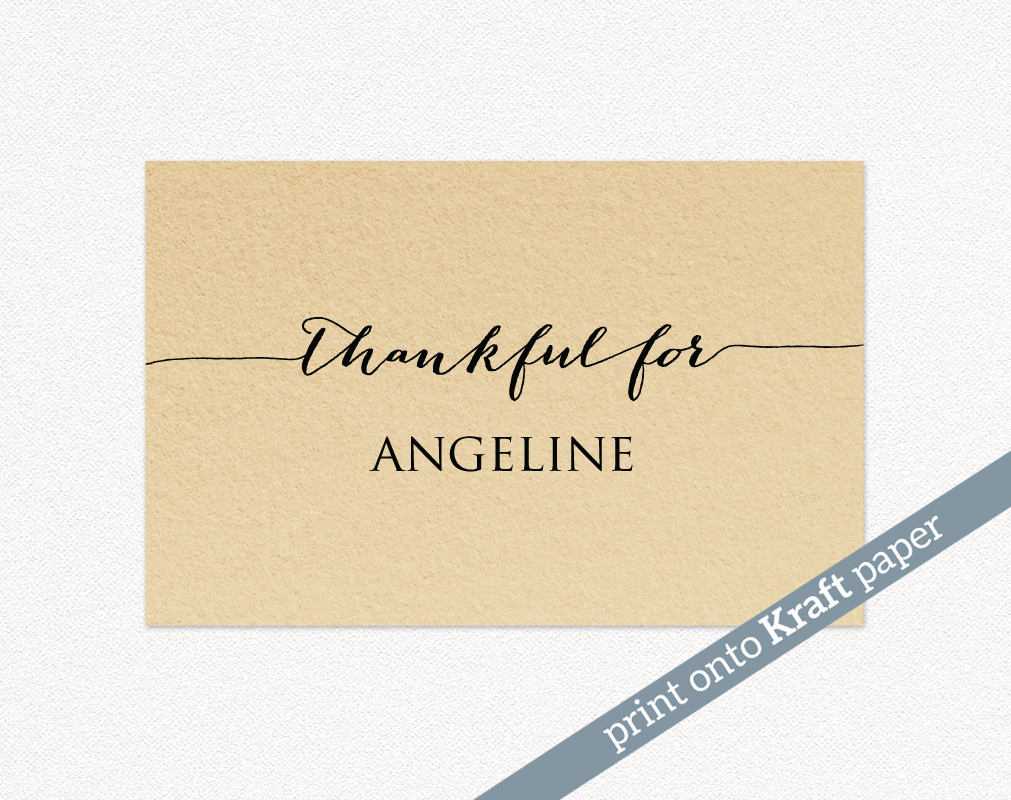 Thanksgiving Place Cards · Wedding Templates And Printables Within Thanksgiving Place Card Templates