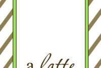 That's Country Living with Thanks A Latte Card Template