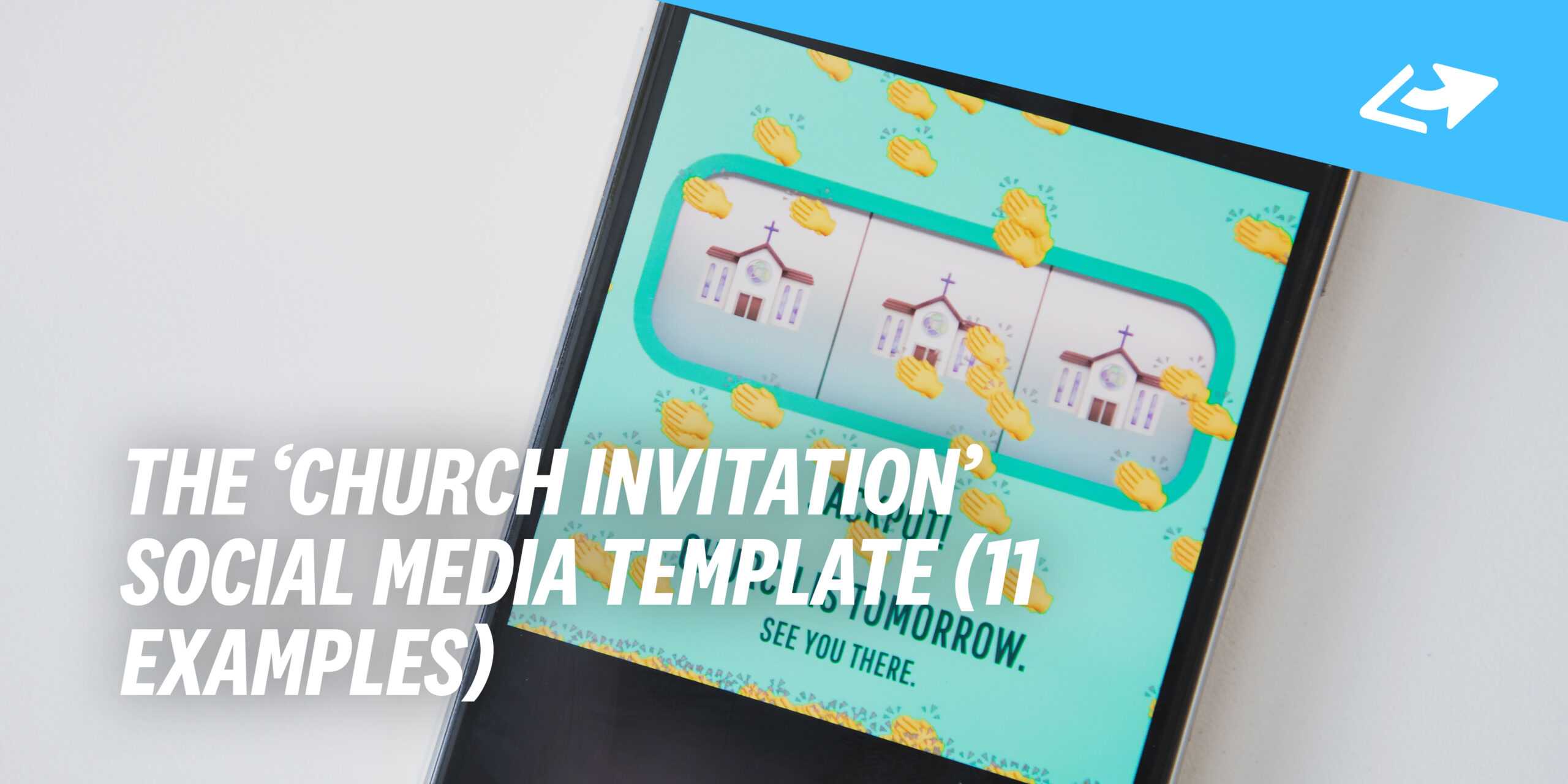The 'church Invitation' Social Media Template (11 Examples Regarding Church Invite Cards Template