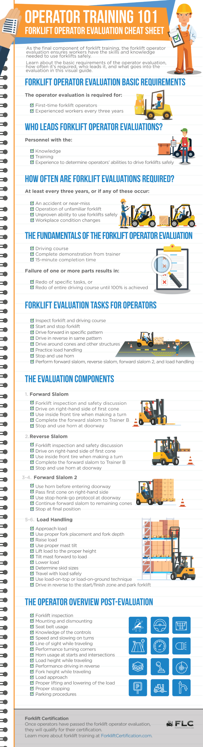 The Flc Guide To The Forklift Driver Evaluation Form Regarding Forklift Certification Template