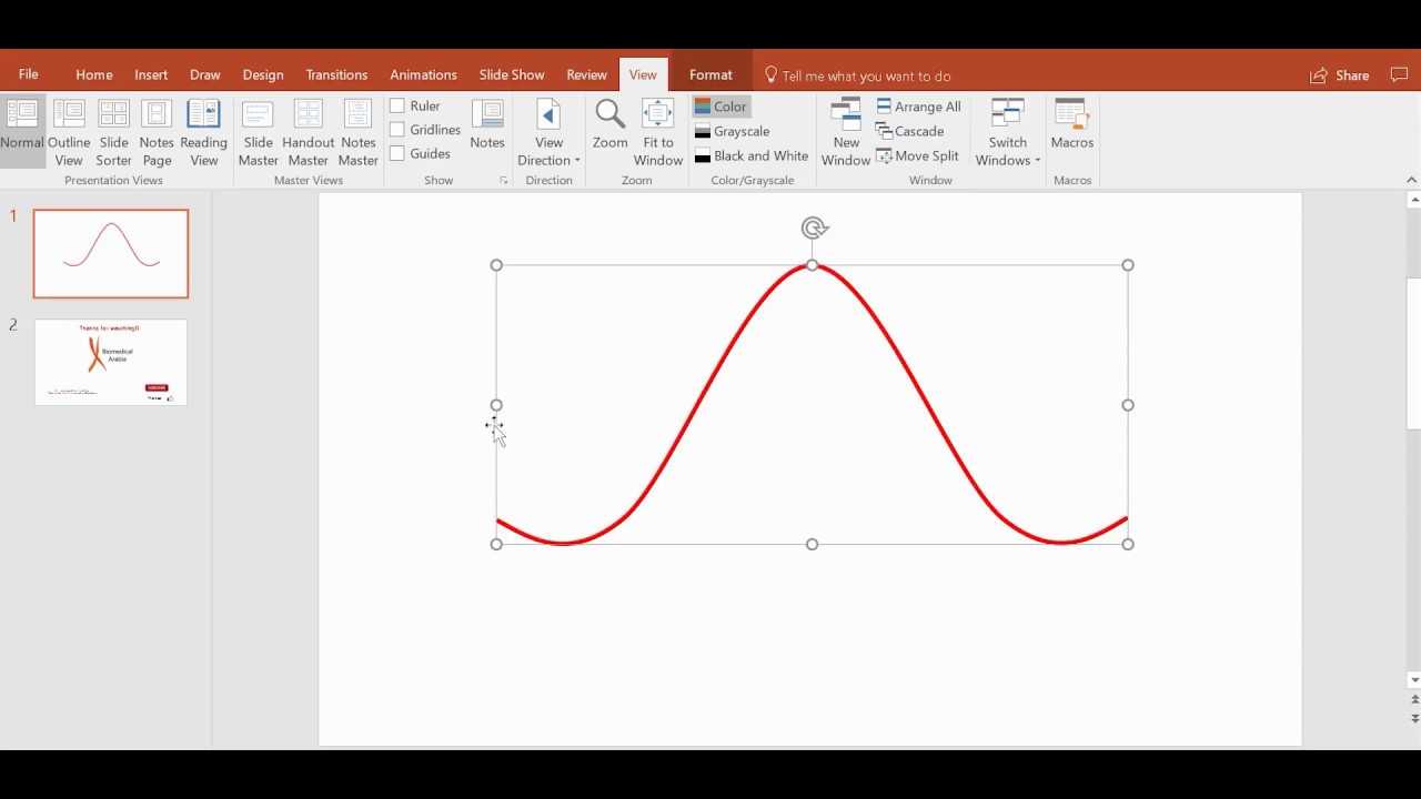 The Quickest Way To Draw A Sine Wave, Bell Curve, Or Any Curve Using  Powerpoint With Regard To Powerpoint Bell Curve Template