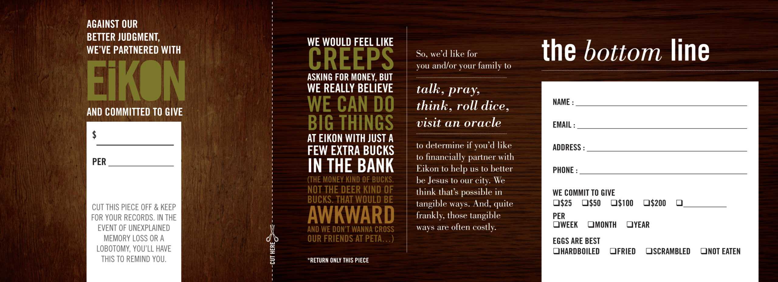 The Weirdest (Free, Downloadable) Church Pledge Card You Inside Pledge Card Template For Church