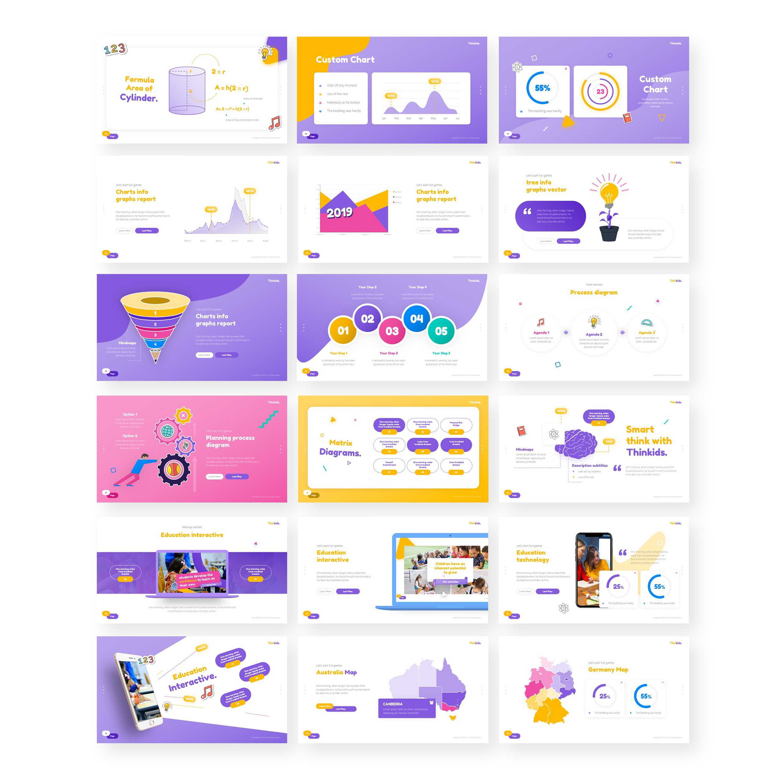 Thinkids – Fun Games & Education Powerpoint Template With Powerpoint Template Games For Education
