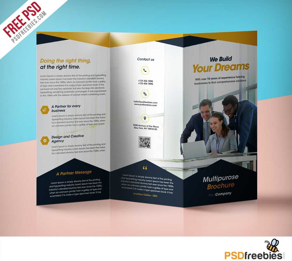 Three Fold Brochure – Dalep.midnightpig.co With Healthcare Brochure Templates Free Download