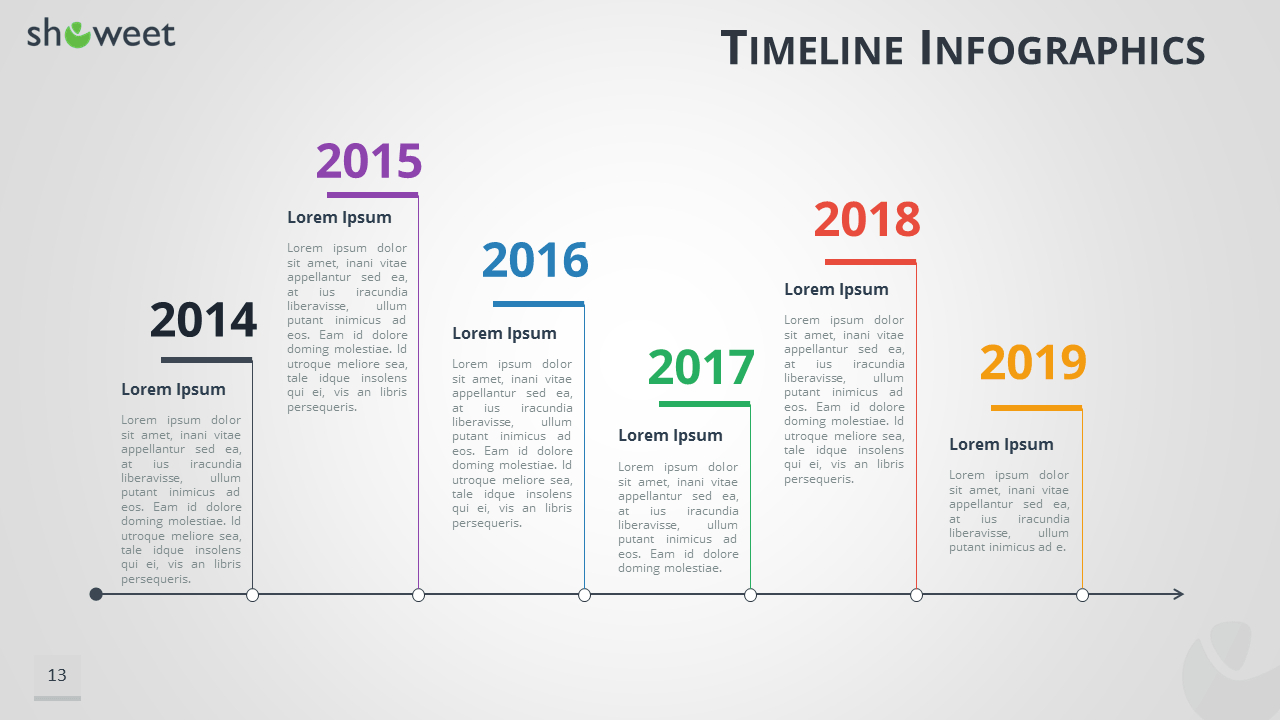 Timeline Infographics Free Presentation Template Within Powerpoint Presentation Template Size