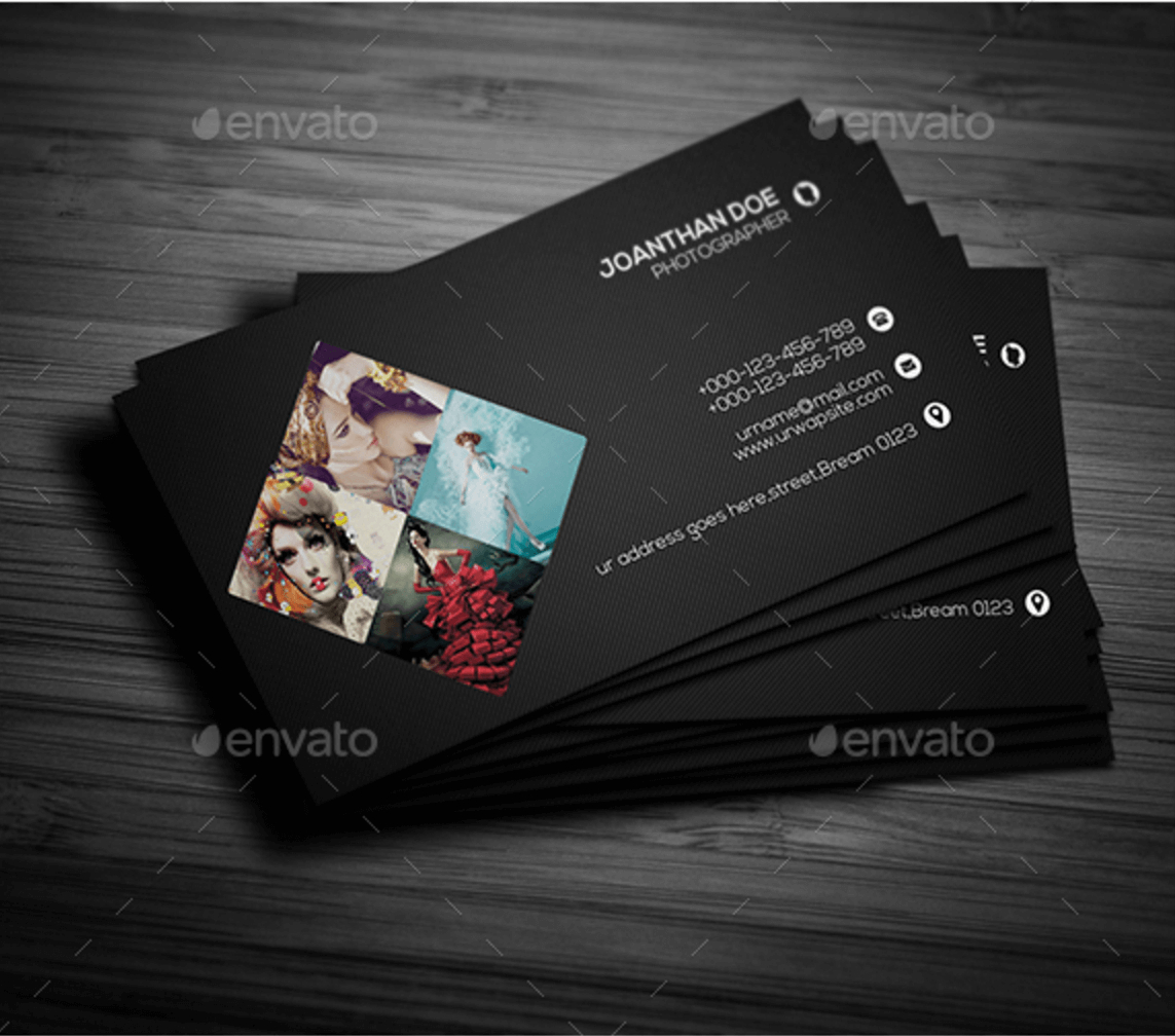 Top 26 Free Business Card Psd Mockup Templates In 2019 With Free Business Card Templates For Photographers