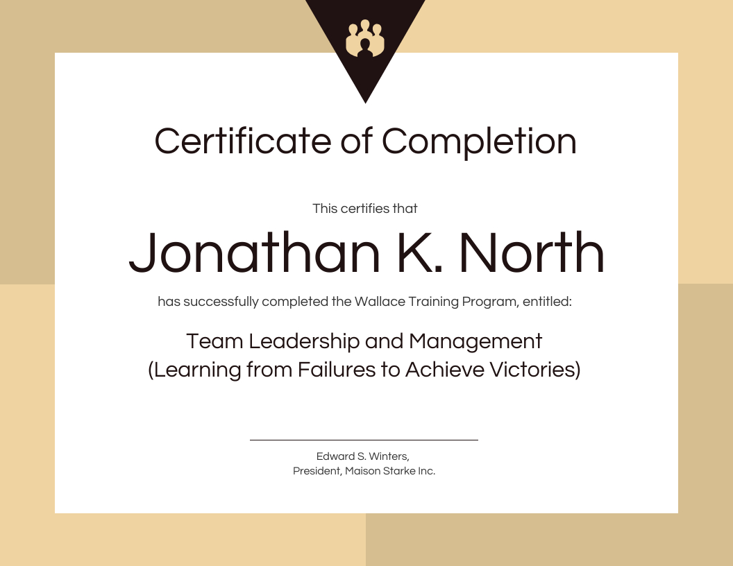Training Certificate Of Completion Template Within Leadership Award Certificate Template