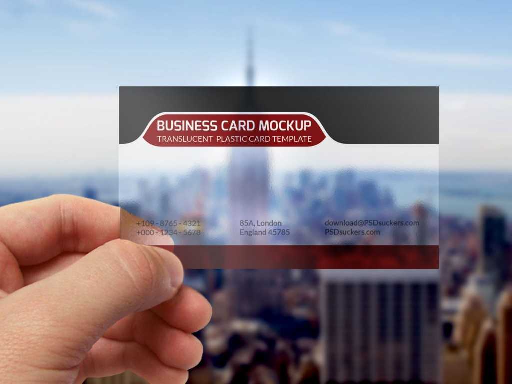 Transparent Business Card Mockup Template Psd On Behance With Regard To Transparent Business Cards Template