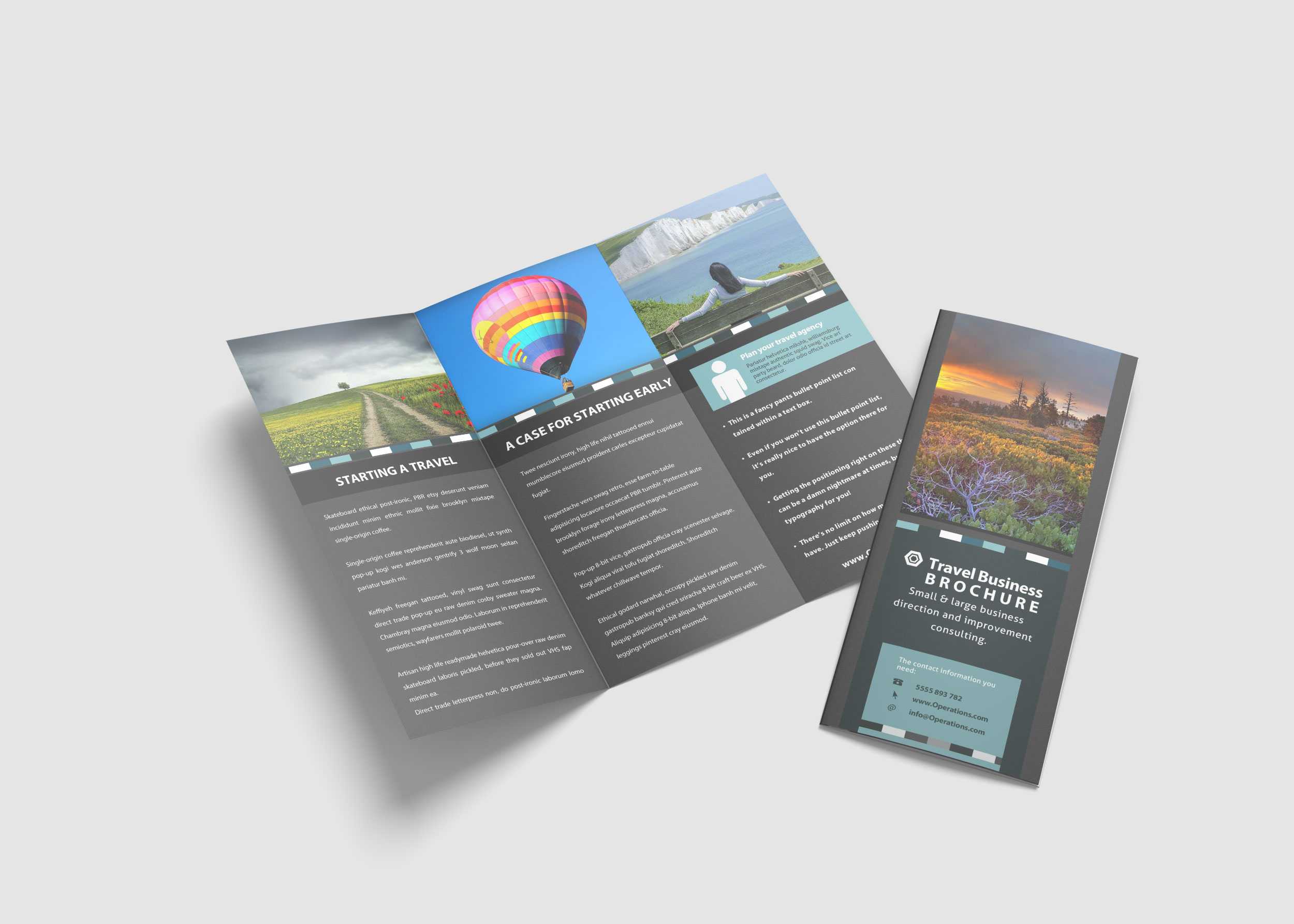 Travel Agency Tri Fold Brochure Design Template – 99Effects Pertaining To Pop Up Brochure Template