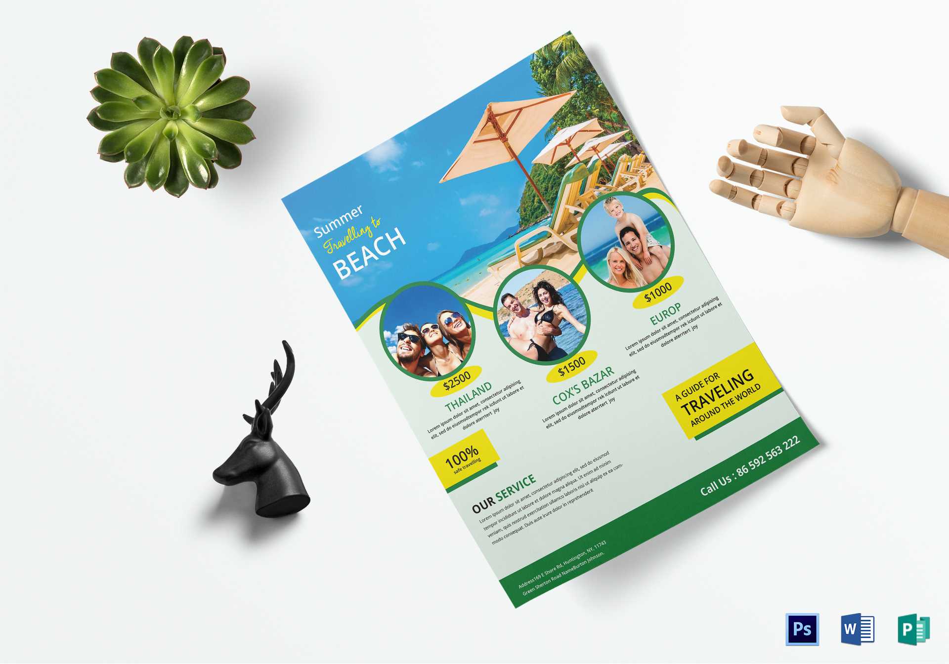 Travel Brochure Design - Tourism Company And Tourism Regarding Word Travel Brochure Template