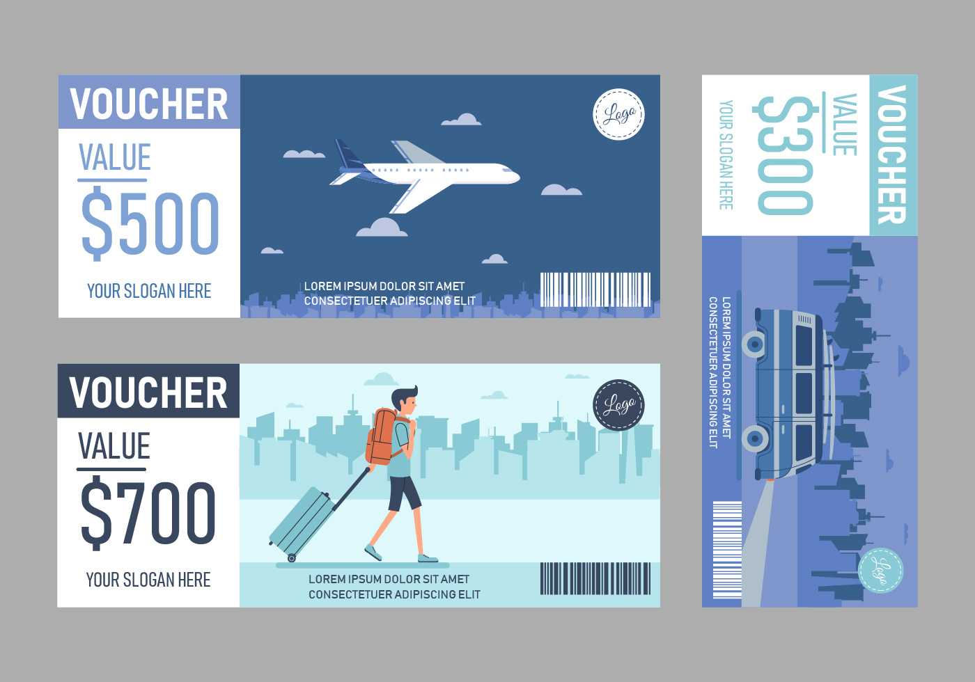 Travel Voucher Free Vector Art - (35 Free Downloads) In Free Travel Gift Certificate Template