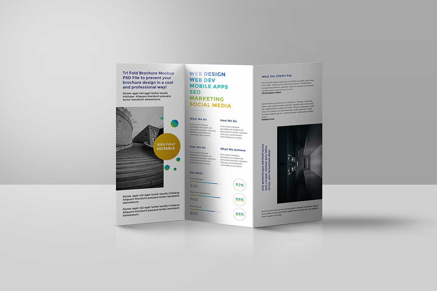 Tri Fold Brochure Mockup Psd – Best Free Mockups In Free Online Tri Fold Brochure Template