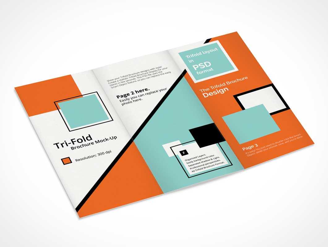 Tri Fold Brochure Psd Mockup A4 Design – Psd Mockups In 3 Fold Brochure Template Psd