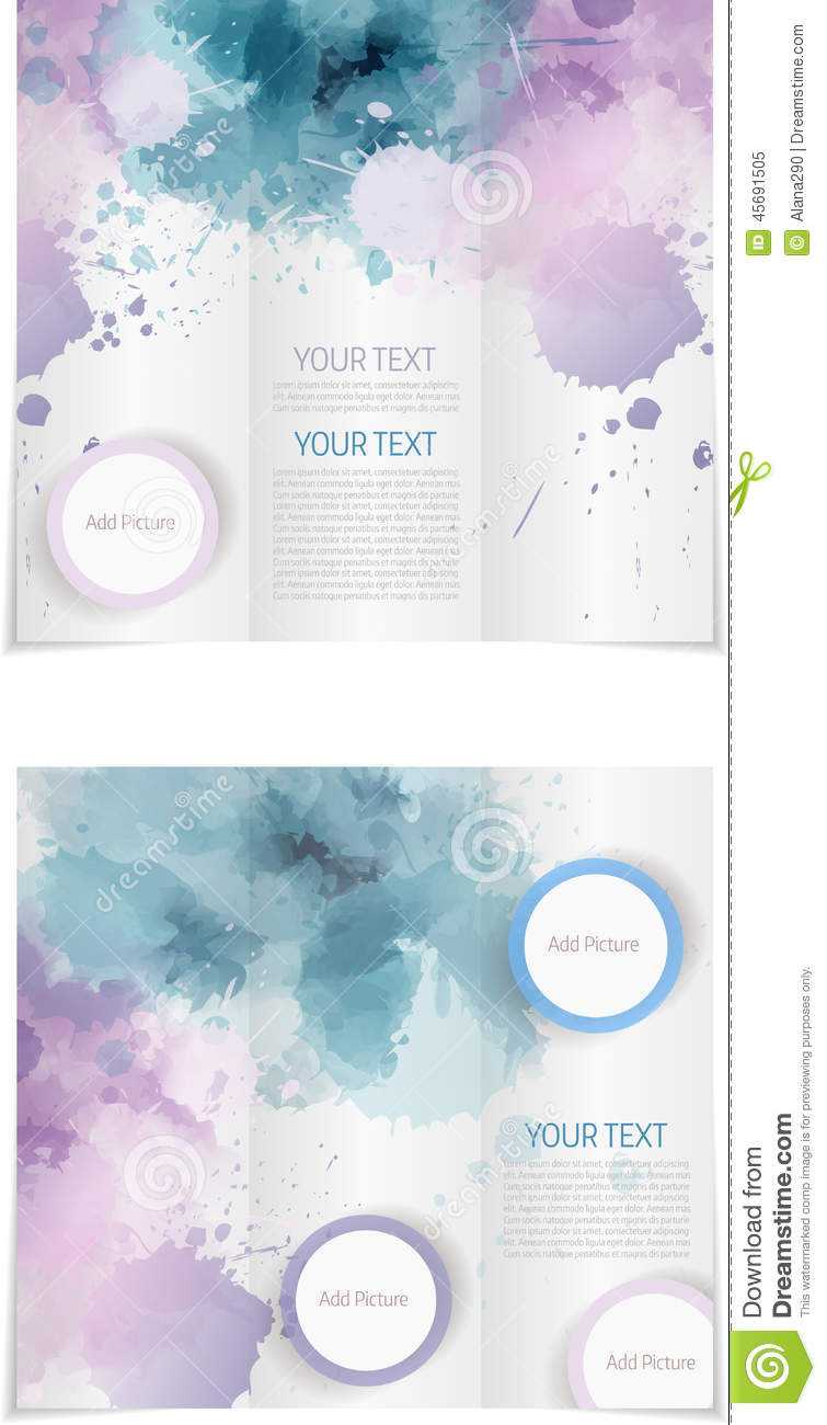 Tri Fold Brochure Template Stock Vector. Illustration Of With Regard To Microsoft Word Brochure Template Free