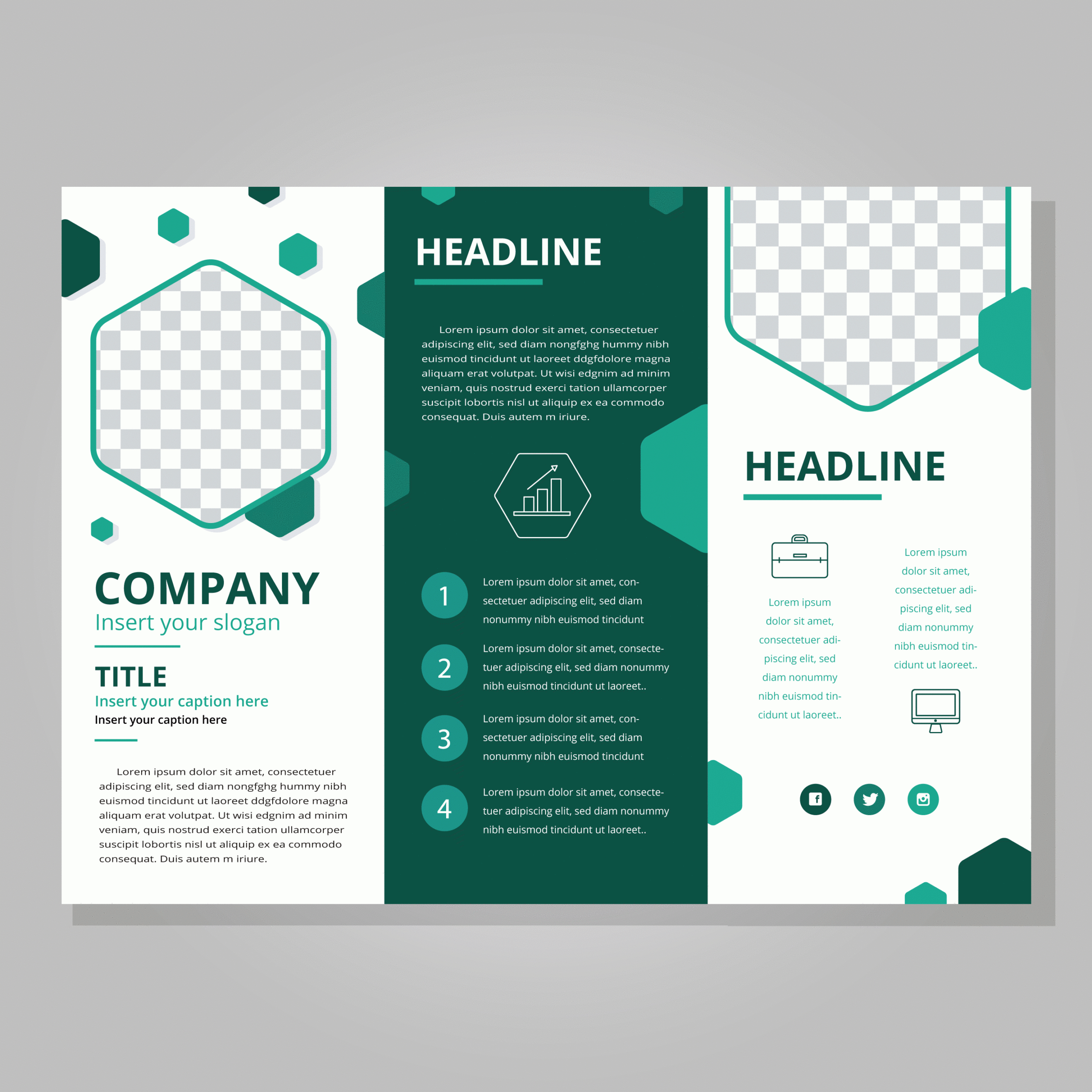 Trifold Brochure Free Vector Art – (251 Free Downloads) Within Tri Fold Brochure Ai Template