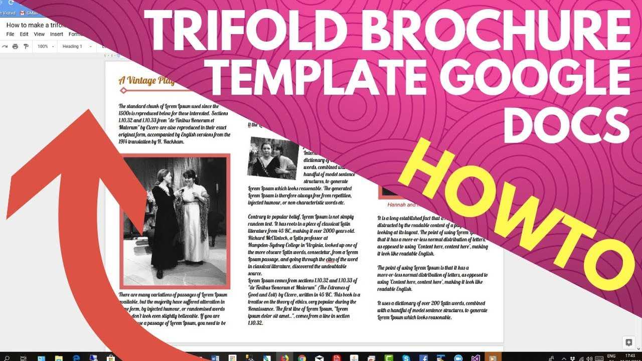 Trifold Brochure Template Google Docs Within Google Doc Brochure Template
