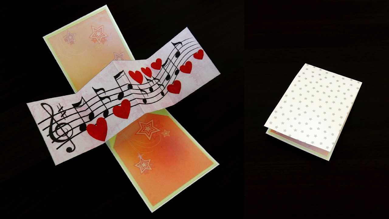Twist And Pop Music Card – Pop Up Cardtemplate – Ezycraft Inside Twisting Hearts Pop Up Card Template